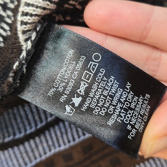 Nic+Zoe Women Cardigan Open Front Fringe  Aztec Boho sweater plus size 2X - Picture 6 of 6